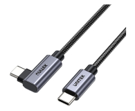 UNITEK Kabel USB-C kątowy 90° PD 100W 3m C14123BK-3M - 1233985 - zdjęcie 3